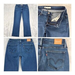 Levi's Jeans Womens 12 (30x31) Blue 529 Curvy Bootcut Mid Rise Stretch Classic